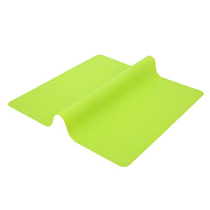Dioche Versatile Silicone Craft Mat - Heat, NonSlip, Washable Silicone Sheet for DIY Projects, Resin Crafts, and Kitchen Use in Vibrant Pink - Large, Flexible Silicon Mat (Green) - color: Green