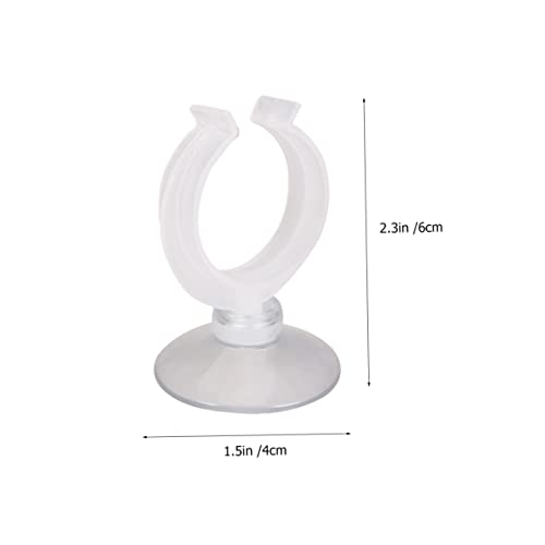minkissy Aquarium Fixed Clip 6 Pack Water Pipe Fixing Clip with Suction Cup for Fish Tank Inlet Outlet Tubing Water Holder Clamp for Small Aquarium Accessories 1.77 X 1.45 X 1.45 in - size: Size 3
