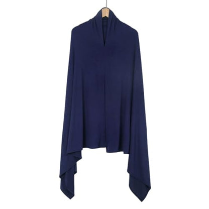 Pre-sewn Instant Hijab Non-slip Scarf for Women Modal Jersey Head Scarf Wrap for Women - color: Navy2