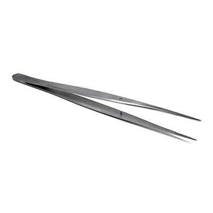 Reptile Feeding Tongs Straight Aquarium Tweezers Anti-Rust Thickened Stainless Steel Forceps, for Terrarium, Fish Tank, Snakes/Lizards/Gecko, Planting By HTI (6" Straight) - size: 6" Straight
