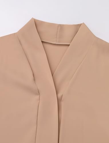 2PCS Kids Muslim Dress for Girls Islamic Prayer Abaya Long Sleeve Cardigan Dubai Kaftan Robe Prayer Dress with Hijab Jilbab - color: Khaki, size: 7-8 Years