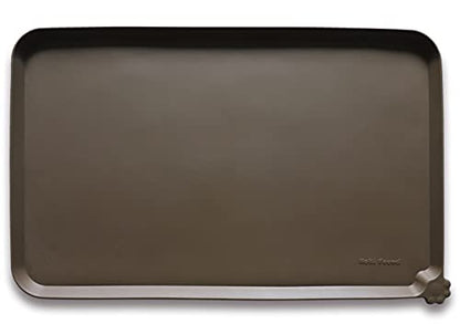 Hoki Found L Silicone Pet Food Mats Tray - Non Slip Dog Cat Bowl Mats Placemat - Pet Feeding Mat - Waterproof Dog Cat Food Mats -Pet Water Mats for Carpet - Coffee - color: Coffee, size: 22" x 14"