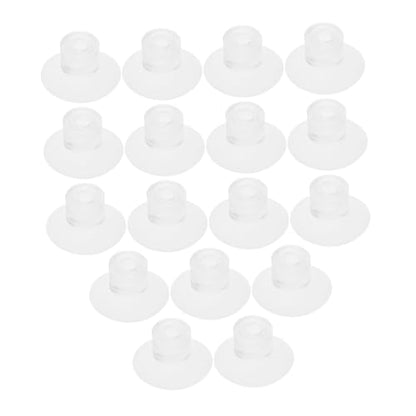 Toddmomy 50pcs Aquarium Feeder Cups Tank Suckers for Secure Feeding and Design for Fish Feeder Transparent Aesthetic for Aquatic Environments - size: 3.00X3.00X1.50CM