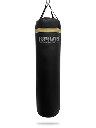 100lb Boxing MMA Heavy Punching Bag UNFILLED - Made in USA - color: Black/Beige