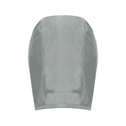 Full Cover Wrestling Headgear Grappling Hair Cap with Open Ears Judo Head Protector for Party - color: Grey