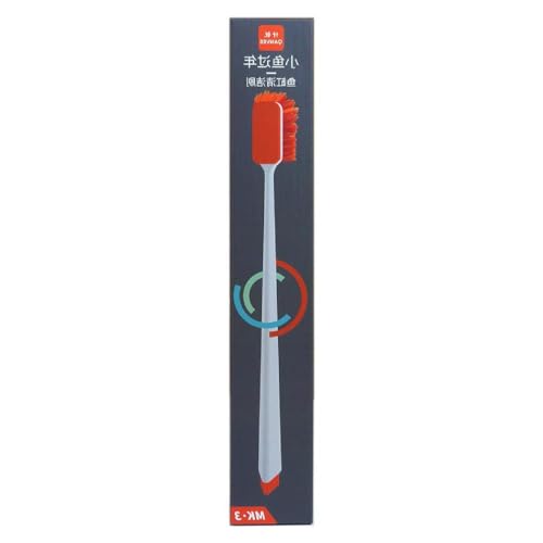 Long Handle Fish Tanks Scrubber for Glass Aquariums Double Bristle Washing Magnetic Scrubber Long Handle Brush Aquarium Cleaning Tools