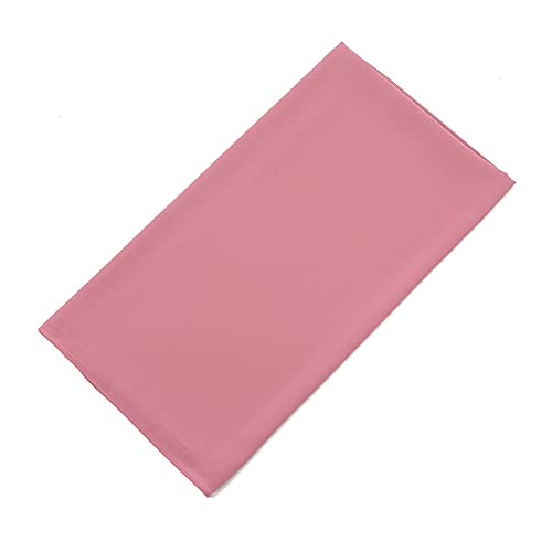 Yeieeo Chiffon Head Wraps for Women - Solid Color Fashion Bubble Chiffon Scarf Hijab - color: Skin Pink