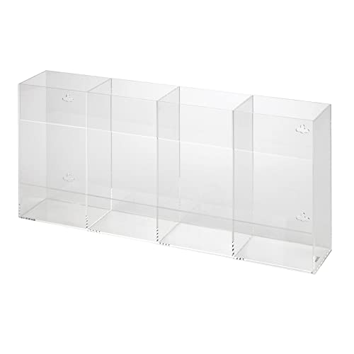Kantek Acrylic Glove Dispenser, Quadruple Box Capacity, Easy-Box-Swap, 10.3-Inch Wide x 3.8-Inch Deep x 21.3-Inch High, Clear (AH145) - size: Easy Swap Quadruple