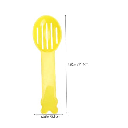 Yardwe 32pcs Hamster Sand Bath Scoops Plastic Litter Sifters Small Pet Cage Cleaning Shovels for Chinchilla Gerbil Reptile Cage Maintenance