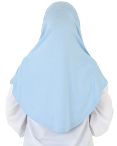 Prien Ready To Wear Hijab For Women, Instant Turban, Soft Muslim Scarf For Prayer, Long Hijabs, Islamic Clothes, Jersey Abaya - color: Light Blue