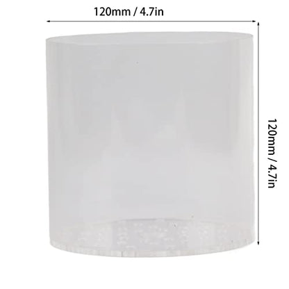 Acrylic Transparent Feeder Cover, Aquarium Feeding to Prevent Fish and Shrimp from Stealing Food, for Reproduction and Safe Feeding in Fish Tank (120mm) - size: 120mm