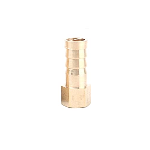 Lkq-Brass Adapter 5pcs 1/8" Thread To 4/6/8/10/12mm Soft Hose Connector Garden Irrigation Adapter Aquarium Air Pump Line Fish Tank Hose Fittings, Garden Hose Connector(Female 1l8 inch 10mm) - color: Female 1l8 inch 10mm