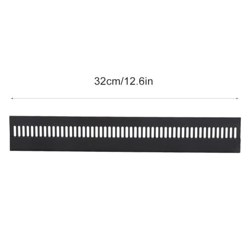 12.6 Inch Black Acrylic Overflow Bar Shrimp Protection Removable Design Fish Tank Weir Comb Overflow Prevention