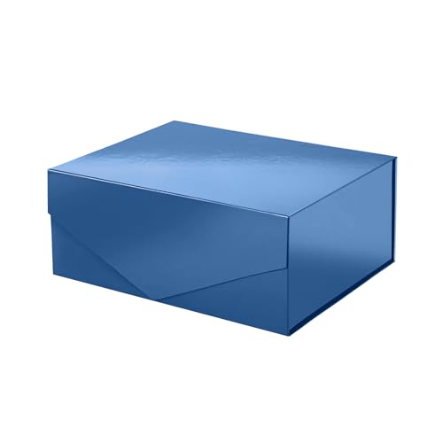 PACKHOME Navy Blue Gift Box 9x6.5x3.8in with Magnetic Lid - color: 9x6.5x3.8 Inch-Navy-Pack of 1