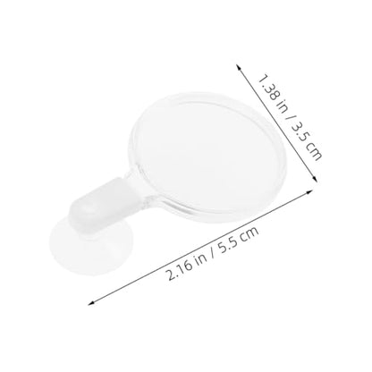 CALLARON 4pcs Acrylic Cup Lens for Fish Tank Viewing for Observing Animals User-Friendly Design for Easy Installation and Use
