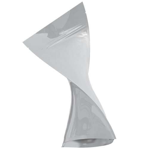 Mylar Style Barrier Bags – Zipper w/Heat Seal – 100 Bags (Gloss White/Gloss White, 1/2 Ounce - 5?x8.14?x2.33?) - color: Gloss White / Gloss White, size: 5x8.14x2.33 Inch (Pack of 100)