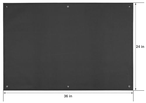 Tactical Patch Display Panel Holder Board for Military Army Combat Morale Uniform Hook and Loop Emblems, 24 Inches x 36 Inches (Medium), No Patches Included - color: Black, Medium
