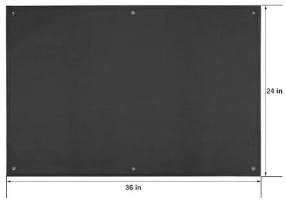 Tactical Patch Display Panel Holder Board for Military Army Combat Morale Uniform Hook and Loop Emblems, 24 Inches x 36 Inches (Medium), No Patches Included - color: Black, Medium