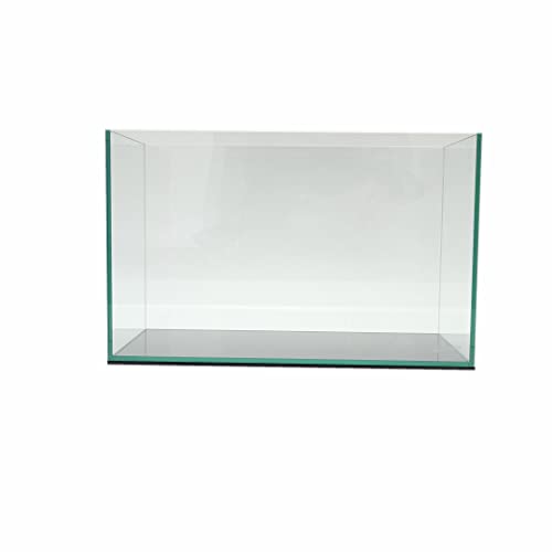 Lifegard Aquatics 20 Gallon Rimless Aquarium, Clear Glass, Ultra Clear Sealant Fish Tank, 6mm Thick with Dense Leveling Mat for Freshwater/Marine, Home or Office Decor (24.40"x12.20"x15.74") - size: 20 Gallons