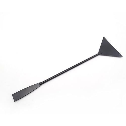 Sosoport Stainless Steel Aquatic Cleaning Tool Sand Shovel Grass Waterweed Clipper for Aquarium Maintenance for Removing Decaying Leaves Substrate Durable Black Design
