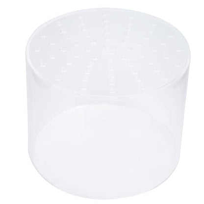 Acrylic Transparent Feeder Cover, Anti Feeding Shrimp Aquarium Accessory, Feeding with Feeding Tube for Fish Tank, Safe Reproduction Cover for Marine Life (150mm) - style: 150mm
