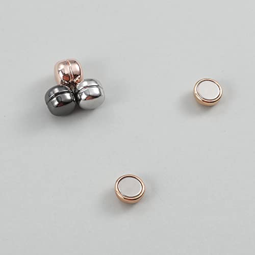 AIEX Set of 4 Magnetic Hijab Magnets Matte Magnetic Pins Magnetic Scarf Magnet for Loose Hijab for Women and Girls (4 Colors) - color: Rose Gold, Silver