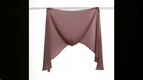 Women's Magnetic Hijab with Stitched Undercap - No Pin Chiffon Prayer Scarf - color: Light Mauve