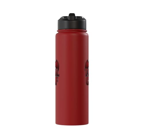 The Tribal Chief Combat Sports Funny Mma Wrestling Stainless Steel Insulated Water Bottle - color: Red