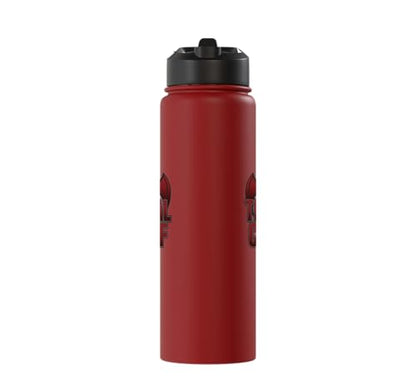 The Tribal Chief Combat Sports Funny Mma Wrestling Stainless Steel Insulated Water Bottle - color: Red