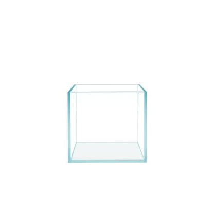 Cube Rimless Frameless Extra Clear All Glass Aquarium, Low Iron Glass Tank, 5mm Glass, White Leveling Mat Included, w/Lids Options - size: 2 GAL 7.8x7.8x7.8 in