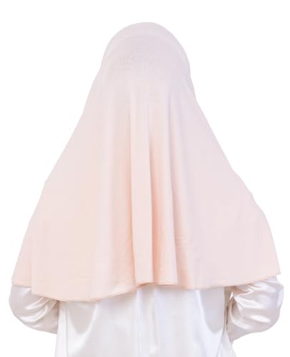 Prien Easy To Wear Hijab For Women, Muslim Instant Turban With Niqab, Islamic Clothes, Soft Scarf For Prayer, Abaya, Khimar - color: Beige