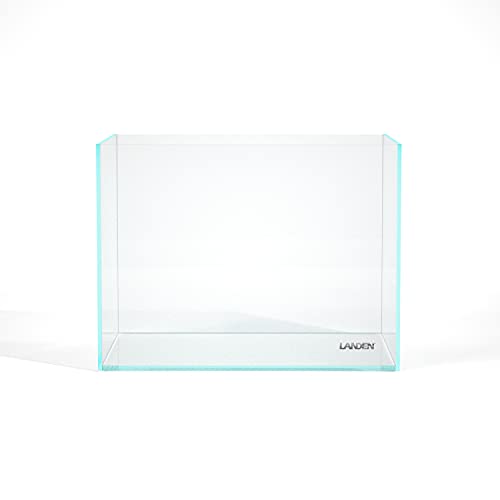 30 Gallon Rimless Low Iron Glass Aquarium Tank, 23.6" L x 17.7" W x 17.7" H, 8mm Ultra Clear Fish Tank with EVA Leveling Mat - size: 30Gal W23.6×D17.7×H17.7 in(60x45x45cm)