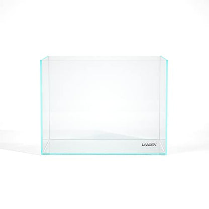 30 Gallon Rimless Low Iron Glass Aquarium Tank, 23.6" L x 17.7" W x 17.7" H, 8mm Ultra Clear Fish Tank with EVA Leveling Mat - size: 30Gal W23.6×D17.7×H17.7 in(60x45x45cm)