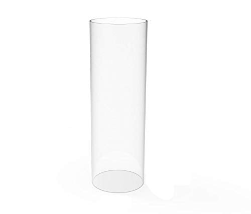 FixtureDisplays® Clear Acrylic Tube 4" (Nominal) Diameter (3.937" Exact Outside dim) x 12" Long, 5/64" (2mm) Wall Open Ended 15139-12"-1PK-NPF - size: 4" Dia X 12" 1PK