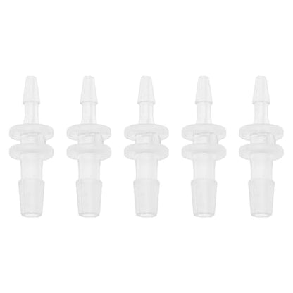 Plastic Hose Barb Fitting 1/16" x 1/8" OD Barb Straight Through Pipe Connector Clear 5 Pcs - size: 1/16"-1/8"