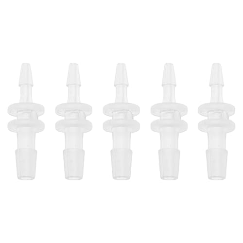 Plastic Hose Barb Fitting 1/16" x 1/8" OD Barb Straight Through Pipe Connector Clear 5 Pcs - size: 1/16"-1/8"