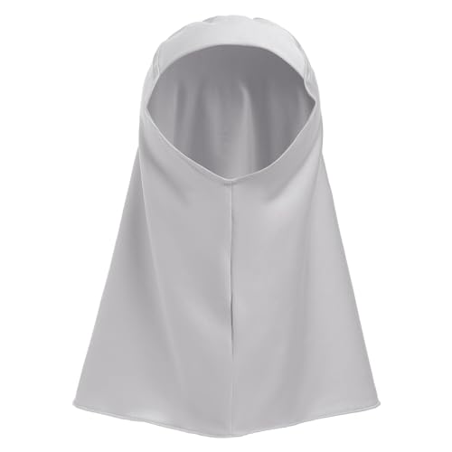 IWEMEK 2PCS Newborn Baby Girls Muslim Abaya Prayer Dress with Hijab Islamic Middle East Arab Dubai Robe Ramadan Eid Clothes - color: Grey, size: 0-6 Months