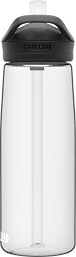 CamelBak Eddy+ Water Bottle with Bite Valve Straw, Leak‑Resistant Easy‑Sip Design for Everyday Hydration, 25oz, Clear - color: Clear, size: 25 Ounces