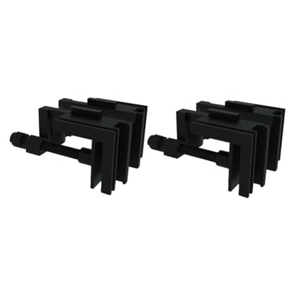 KESYOO 2pcs Acrylic Multi-Functional Clamp for Fish Tanks Hose Holder Clip for Secure Fixing Prevents Slipping and Falling for Aquariums and Water Inlet Outlet Management - color: Black