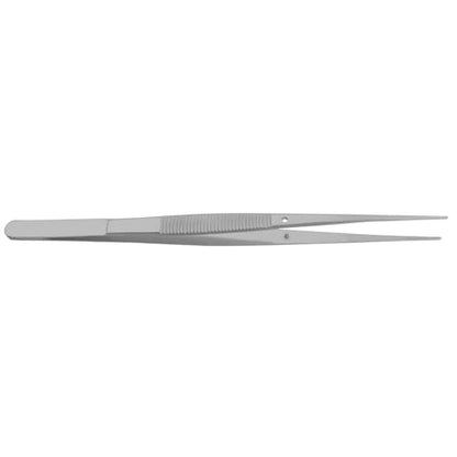 Fine Point - Micro Tweezers Forceps - Splinter Remover Pliers College Cotton Pliers Stainless Steel (Straight 6") - size: Straight 6"