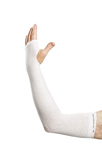 Prevent Products, Inc Elderly Skin Protector, Thin Skin & Tear Protective Arm Sleeve - Made in USA (One Pair) - color: White, size: Small (1 Pair)