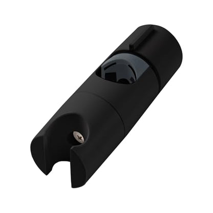 OFFO Shower Head Holder for Slide Bar Adjustable 0.75-1.00 in(19-25mm) O.D, Adjustable Holder for Slide Bar Slider Clamp Bathroom Replacement, 360 Degree Rotation Sprayer Holder, Matte Black - style: Matte Black