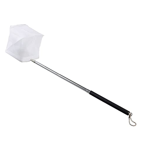 AQUANEAT Small Fish Tank Shrimp Net, Aquarium Debris Cleaning Tools, with Extendable Handle - size: 3 Inch
