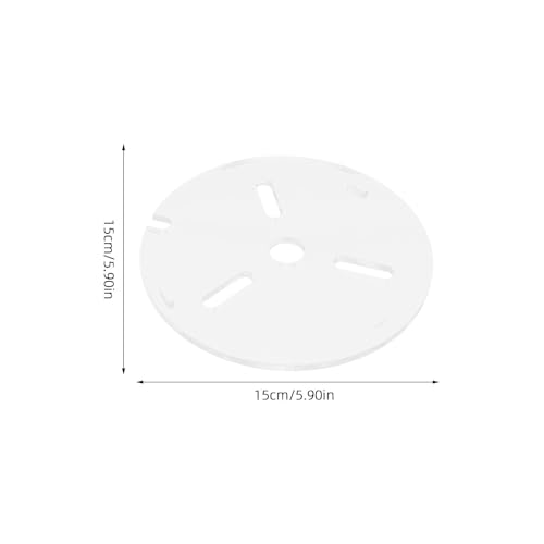 Transparent Acrylic Aquarium Lid - 6" Fish Tank Top Cover with Hole - Anti Jumping Breeder Grid Panel for Preventing Turtle Reptile Shrimp Jump Out