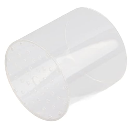 Acrylic Transparent Feeder Cover, Anti Feeding Shrimp Aquarium Accessory, Feeding with Feeding Tube for Fish Tank, Safe Reproduction Cover for Marine Life (120mm) - style: 120mm