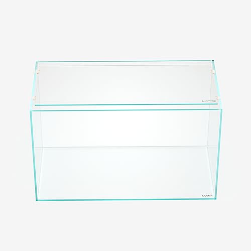 4mm Glass Aquarium Lid with Clips for 60x30cm Rimless Tank | Lid 58x23cm; reduces evaporation and jumping - size: 580x230mm (1 pc)