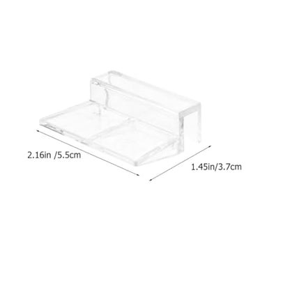 TOYANDONA 8Pcs Fish Tank Lid Support Brackets Acrylic Aquarium Cover Clips for Rimless Tanks Easy Install Modern Design for Covers Compatible with Various Fish Tanks