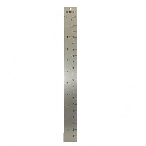 5 Gallon Bucket Depth Gauge, Liquid Level Measure Stick with Inch/Gallon Marks for Paint, Water, Chemical, Farming