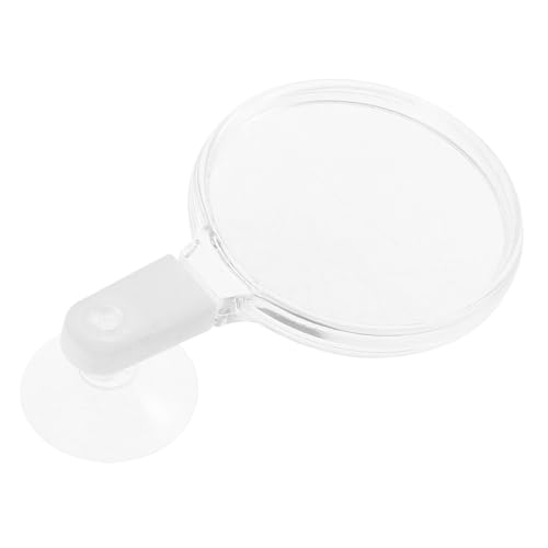 Happyyami 5pcs Betta Fish Glass Cup Acrylic Microscope for Aquarium Plants Ants and Small Animals Easy to Install and Observe Details Your Fish Tank - color: Whitex5pcs, size: 5.50X3.50X0.50CMx5pcs