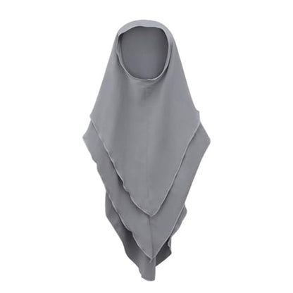 Muslim Dress for Girl Abaya Kaftan Kids Islamic Prayer Clothes Long Sleeve Dress Dubai 2026 Ramadan Hijab Sets - color: Gray, size: 6-12 Months
